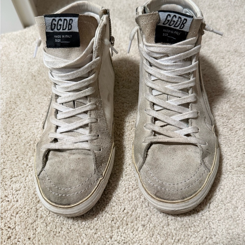 Golden Goose Gray High-Top Sneakers